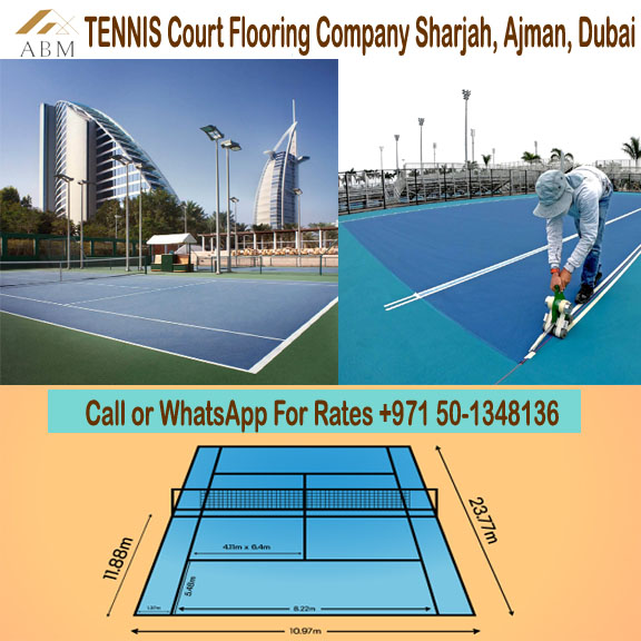 Tennis Court Flooring Work Company Sharjah, Ajman, Dubai