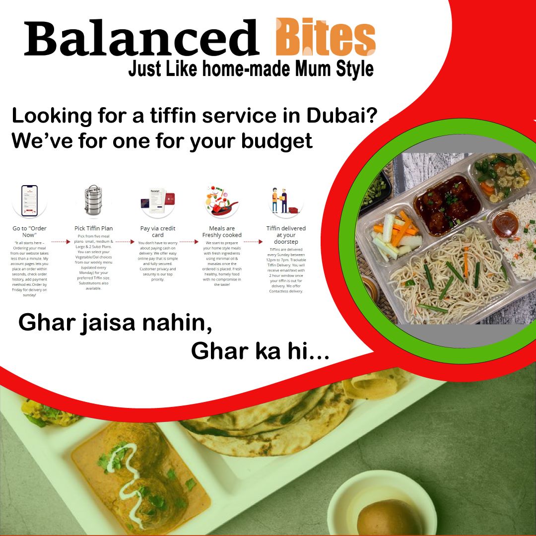 Home Style Tiffin Meal Plans From Deli Bite Catering Dubai