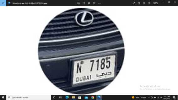 4 Digit Number Plate for Sale in Dubai