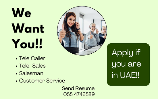 Hiring Salesman Vacancy in Dubai