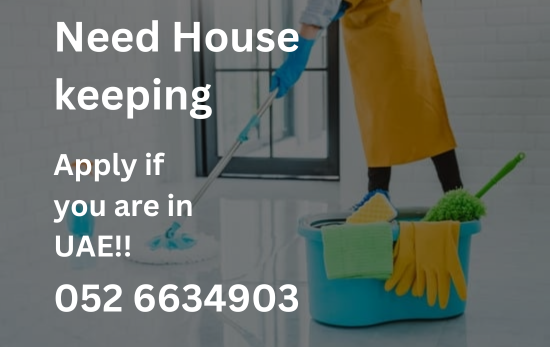 Need House Keeping Staff in Dubai