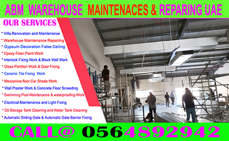 Warehouse Maintenance Repairing In Ajman Dubai Sharjah Uae