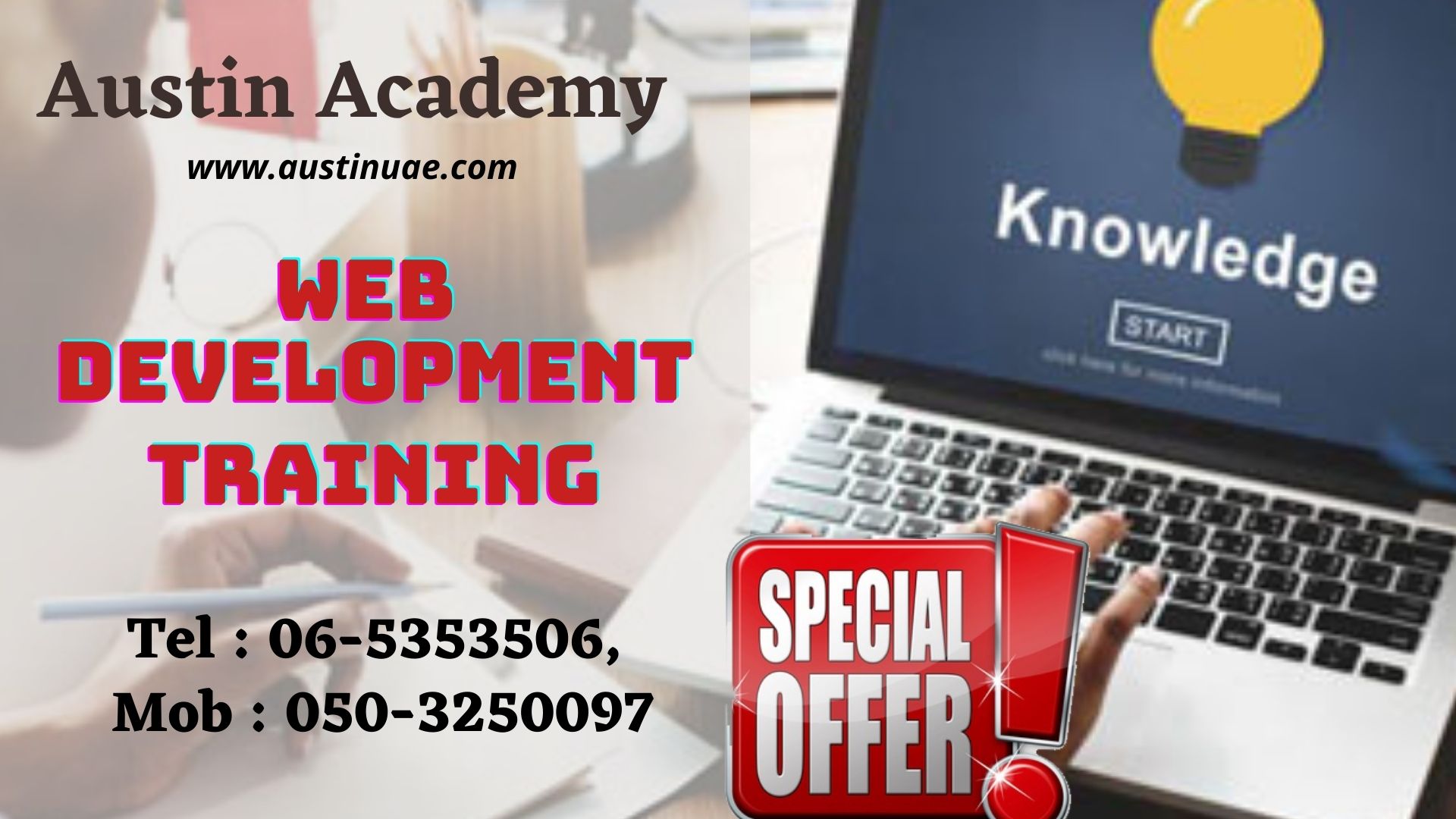 Web Development Classes In Sharjah With Ramadan Offer Call 0503250097