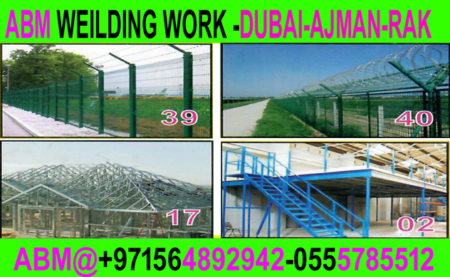 Boundary Pvc Coated Fences Chain Fixing Work Contractor In Dubai Ajman