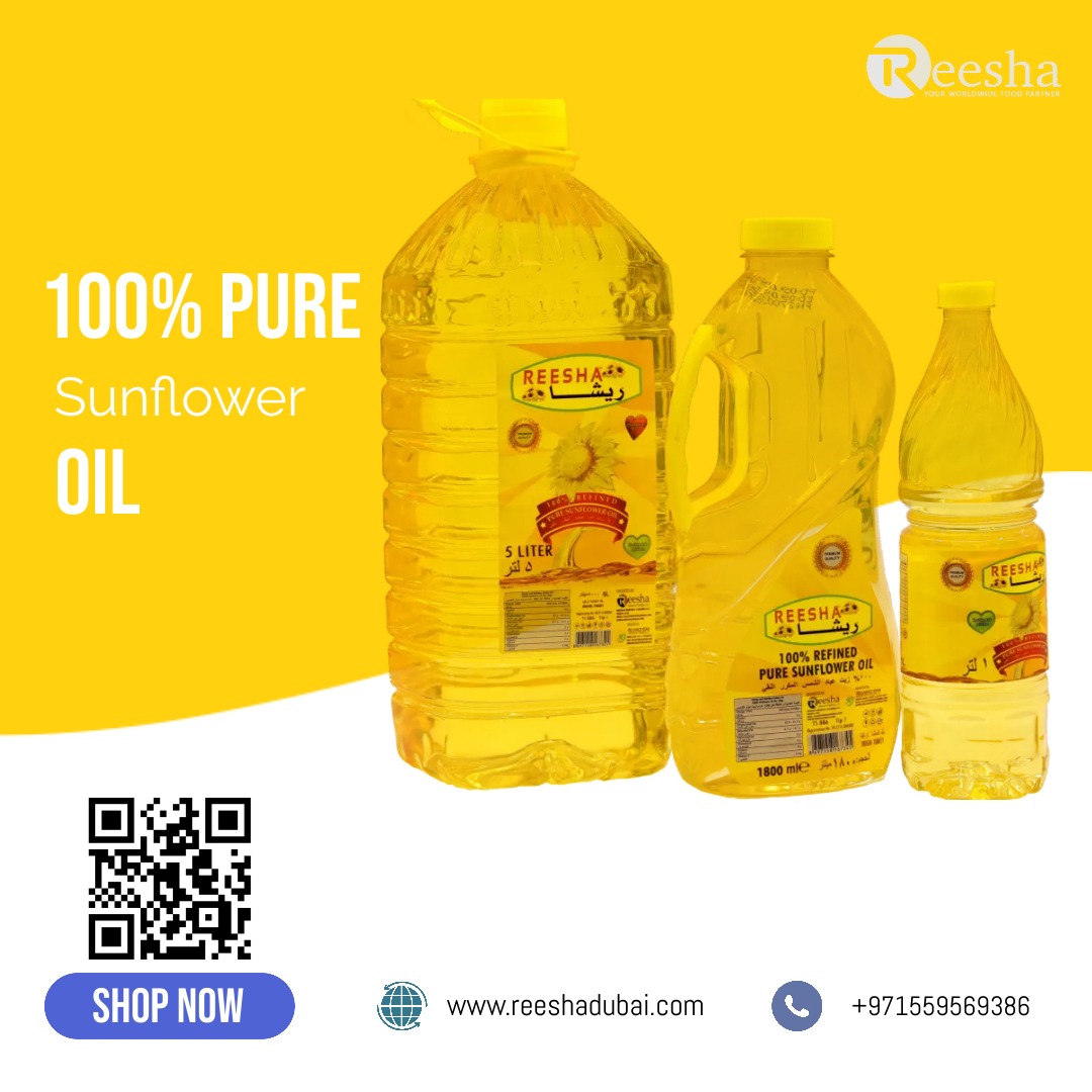 Top Quality Sunflower Oil Wholesale Supplier Reesha Foodstuff General Trading Dubai