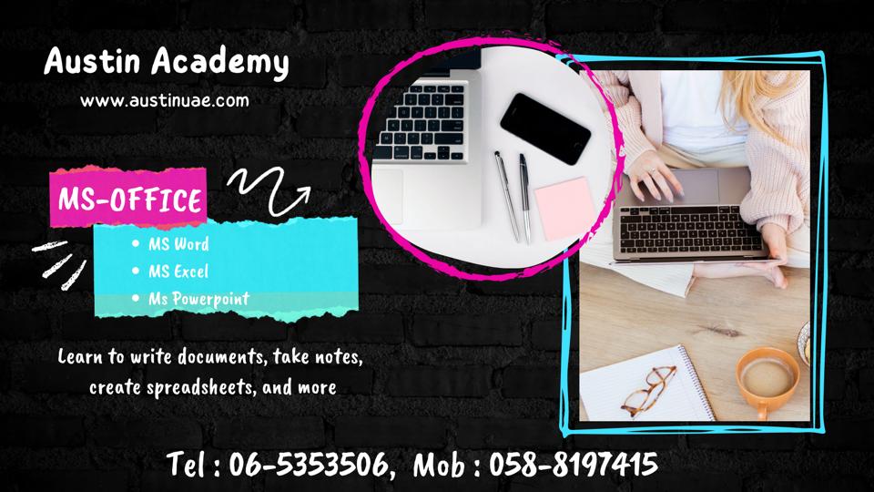 Ms Office Classes In Sharjah With Best Offer 0588197415