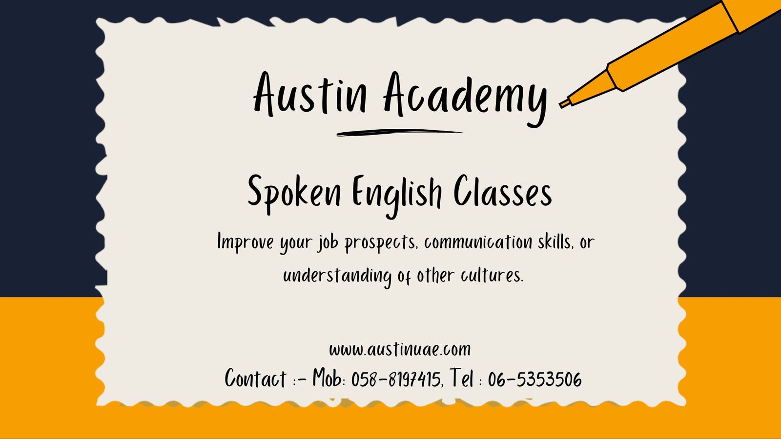 English Language Class In Austin Academy Call 0509249945