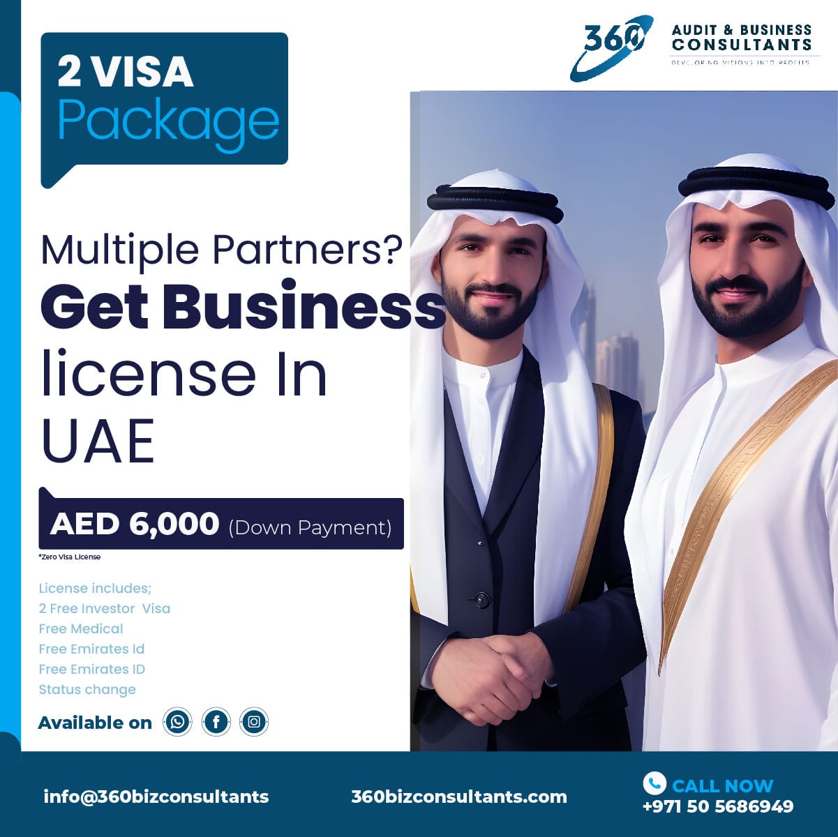 Business License With 2 Visa Package in Dubai