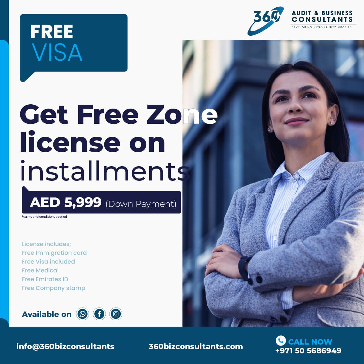 Free Zone License On Installments in Dubai