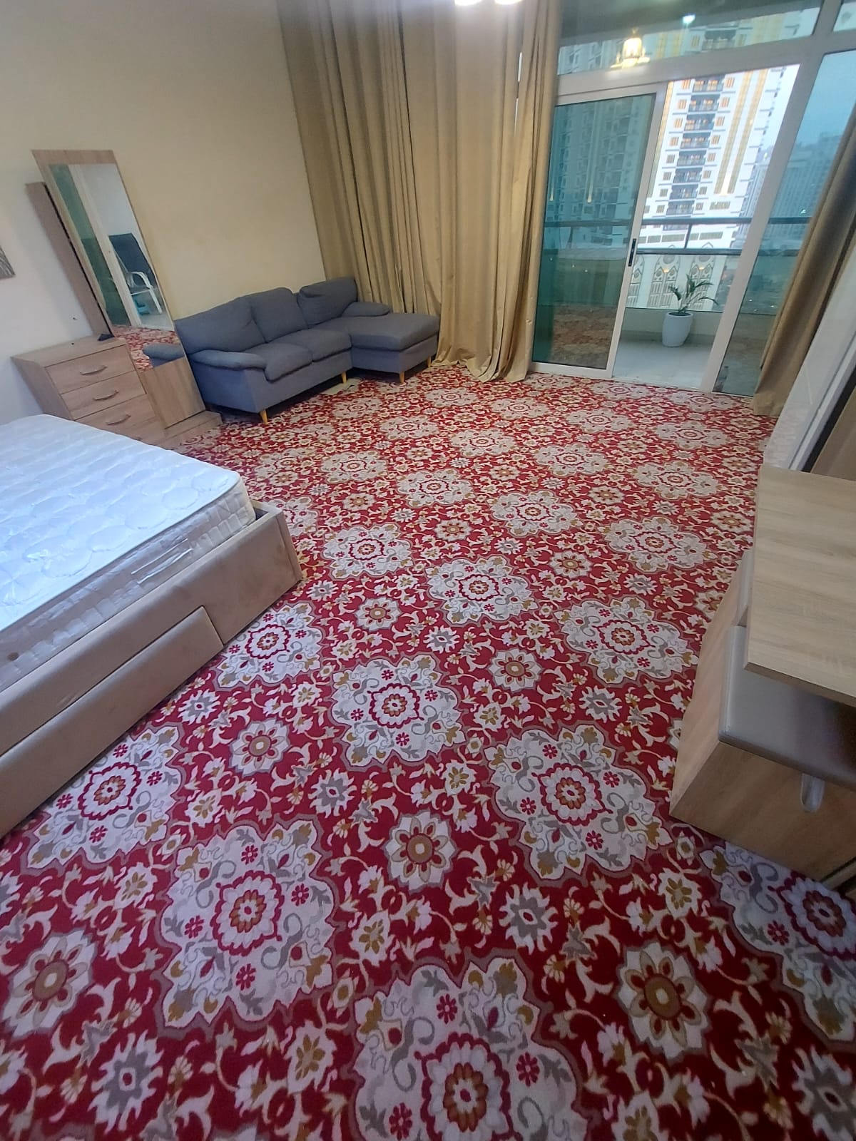 Best Furnished Room For Rent With Balcony And Separete Bathroom In Horizon Tower Ajman