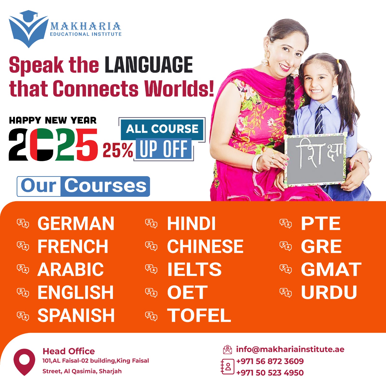 Learn Languages With 25 Off Call +971 56 872 3609 Today