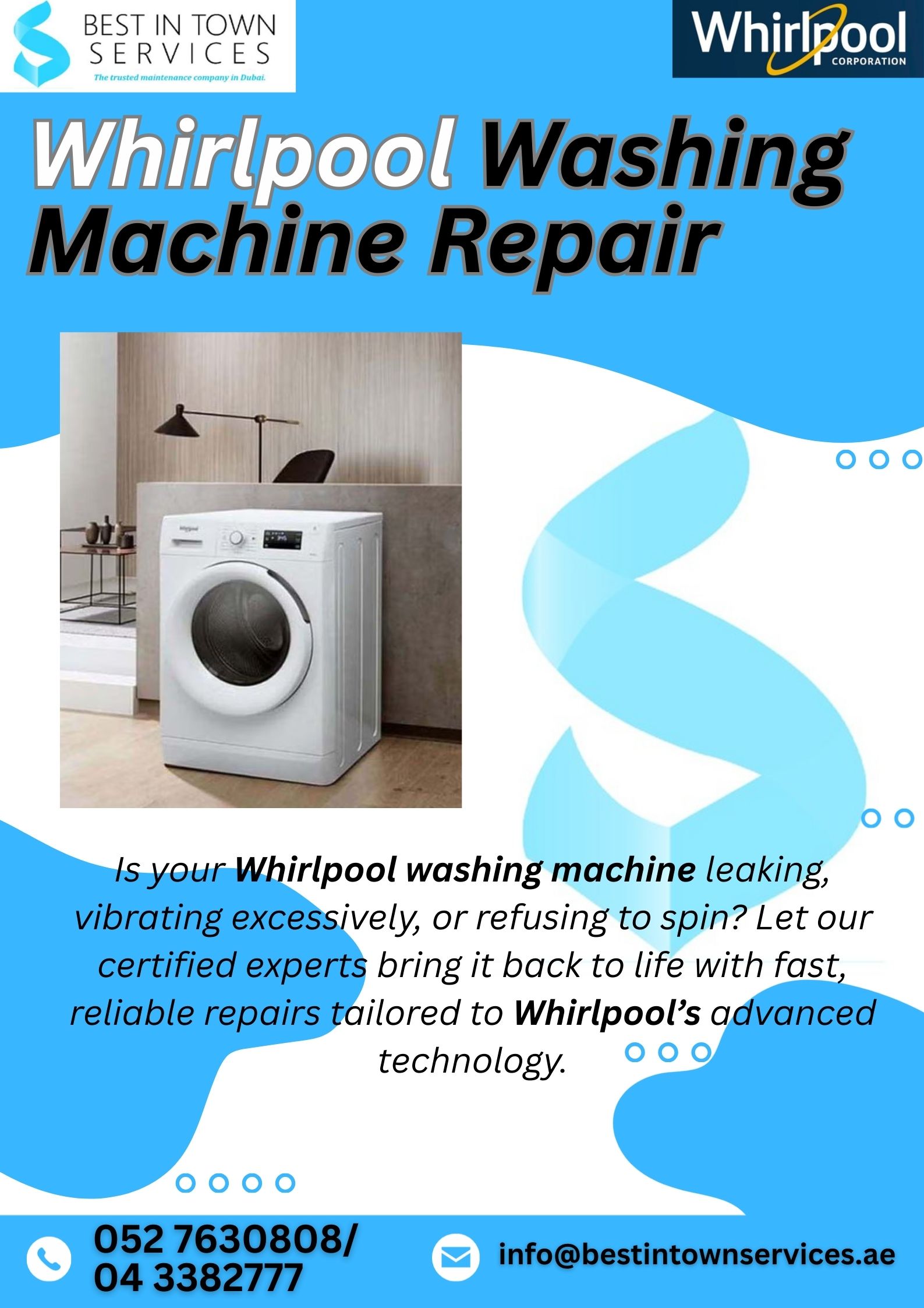 Whirlpool Washing Machine Repair Services in Dubai
