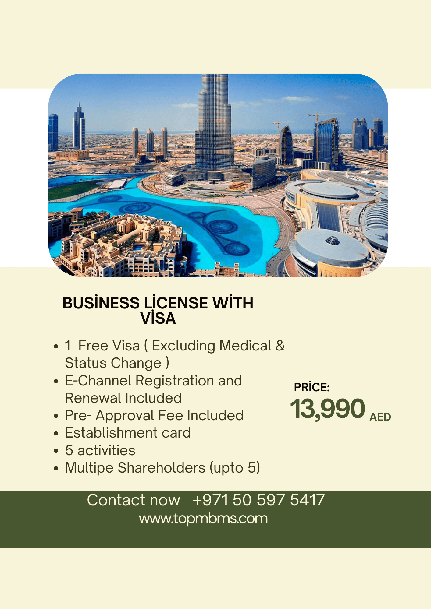 Business License With Visa in Dubai