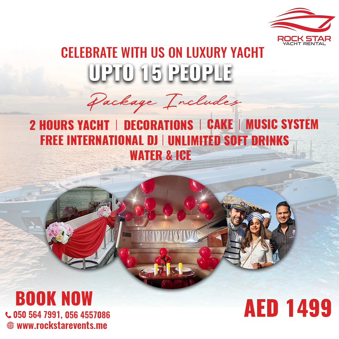 Cele BRate Your Birthday In Style On A Luxury Yacht In Dubai