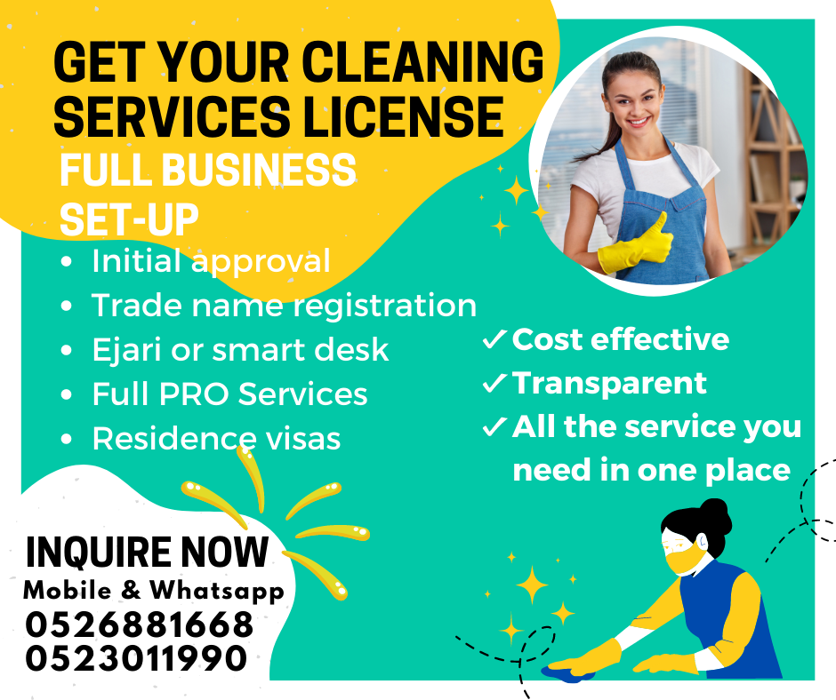 Start Your Own Cleaning Services Business in Dubai