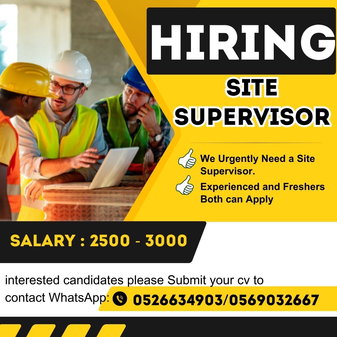 Site Supervisor Vacancy in Dubai